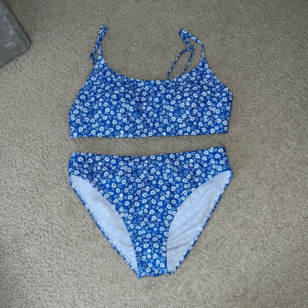 shein floral bikini set